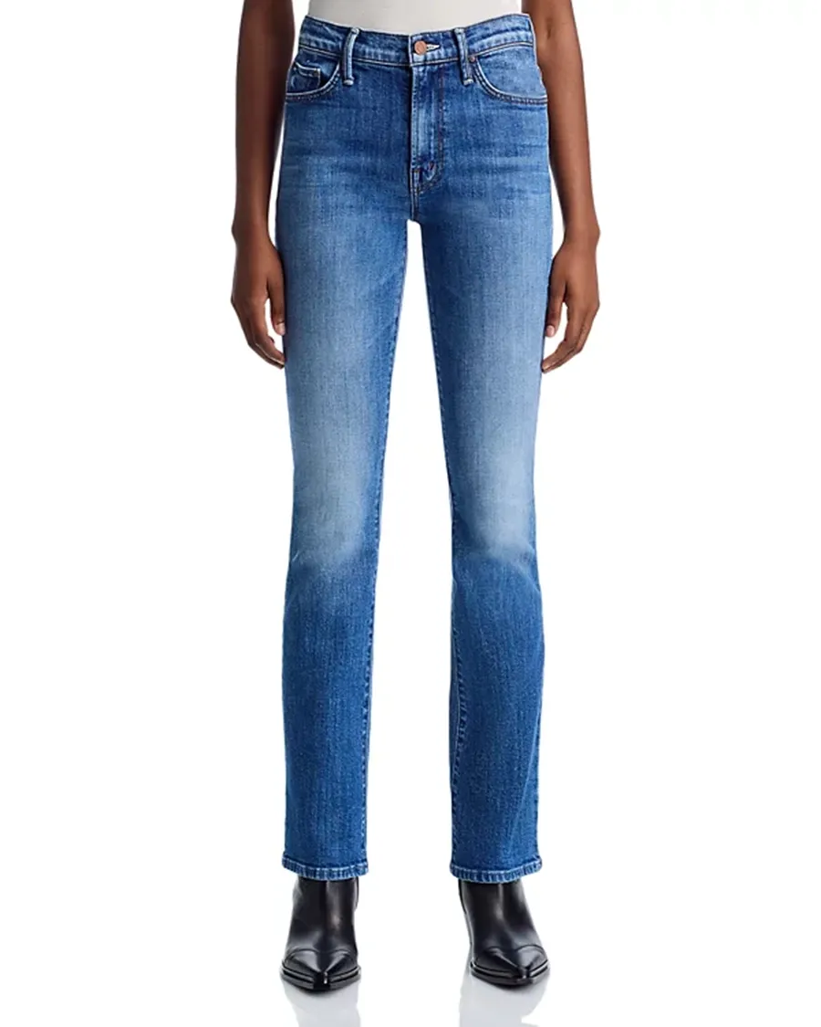 Blue Faded and Whiskered Jeans