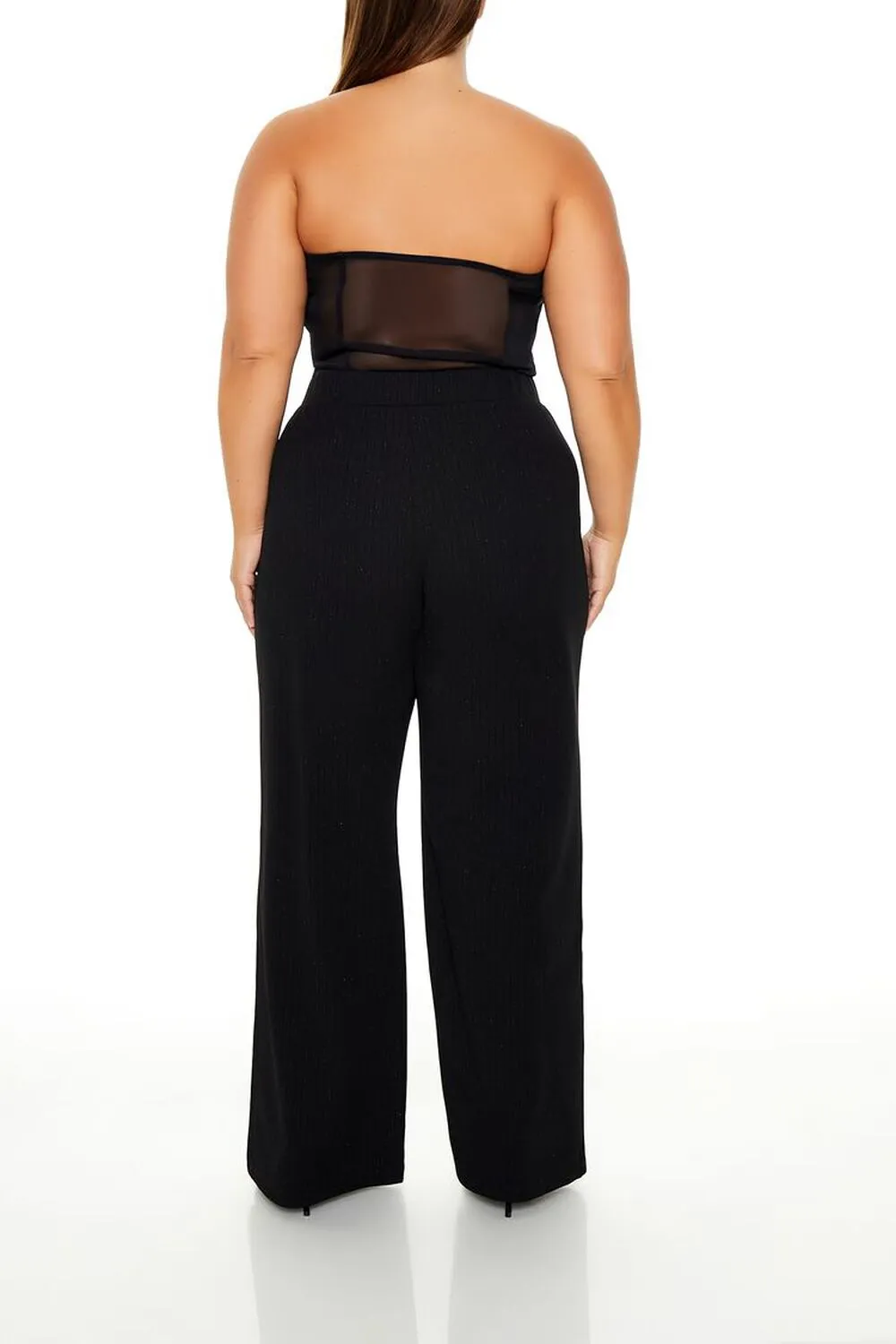 Plus Size High-Rise Straight Pants