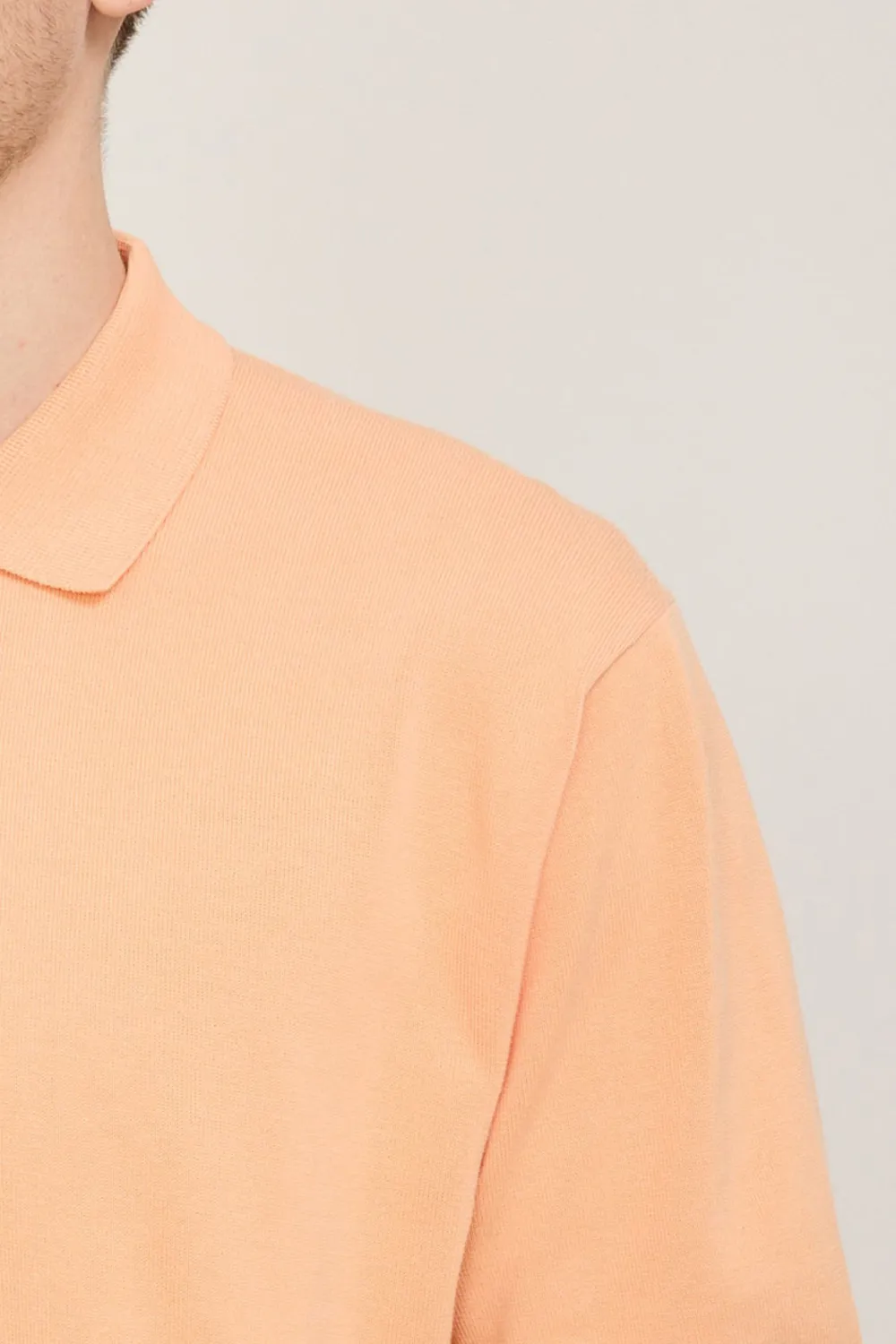 Knit Polo Orange