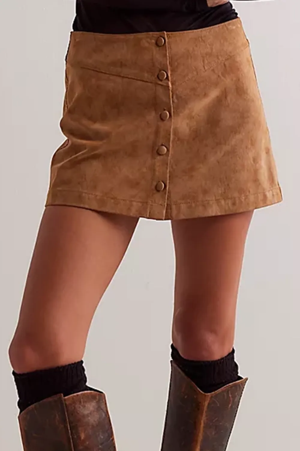A-Line Hem Mini Skirt