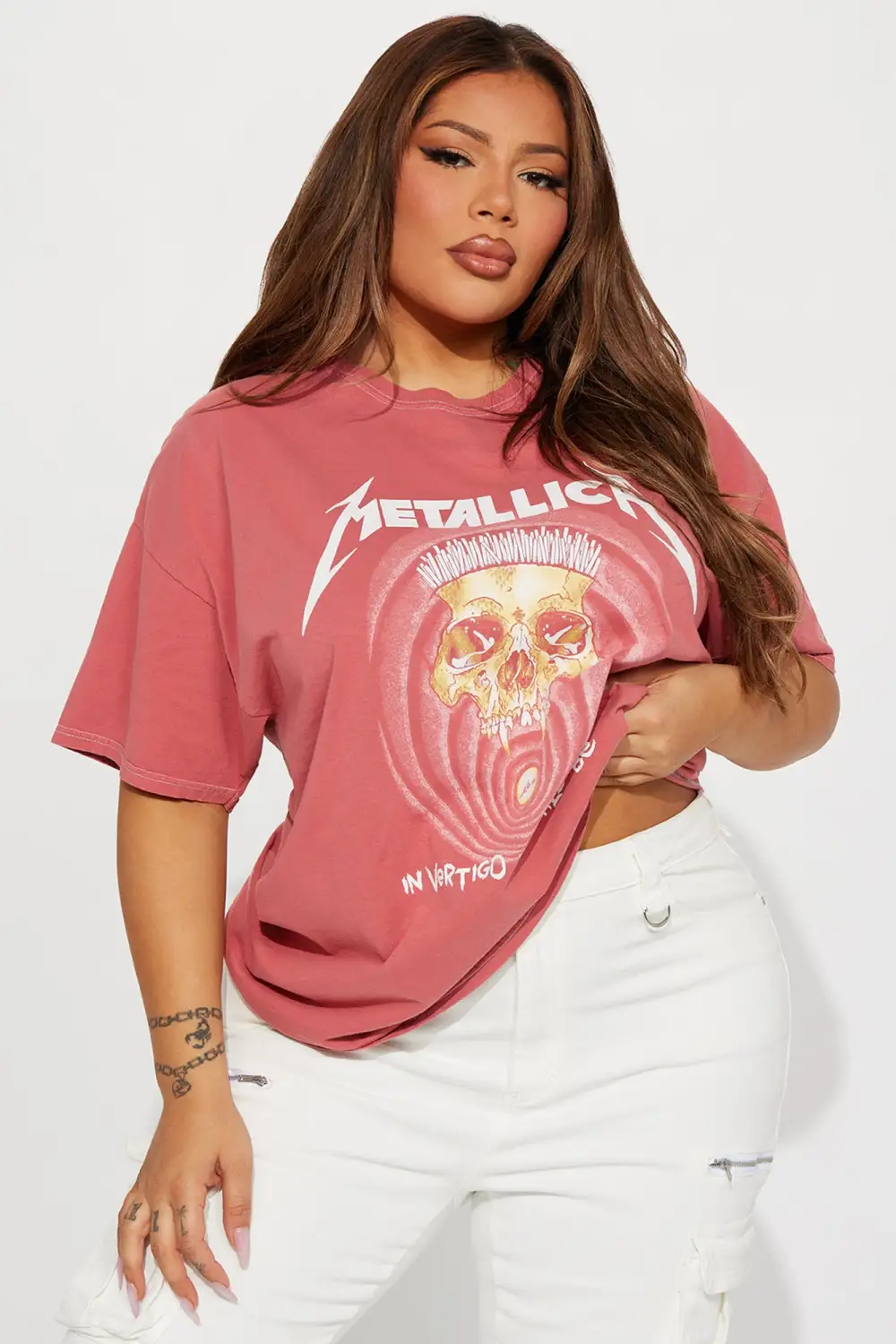 In Vertigo Metallica Tshirt - Rose