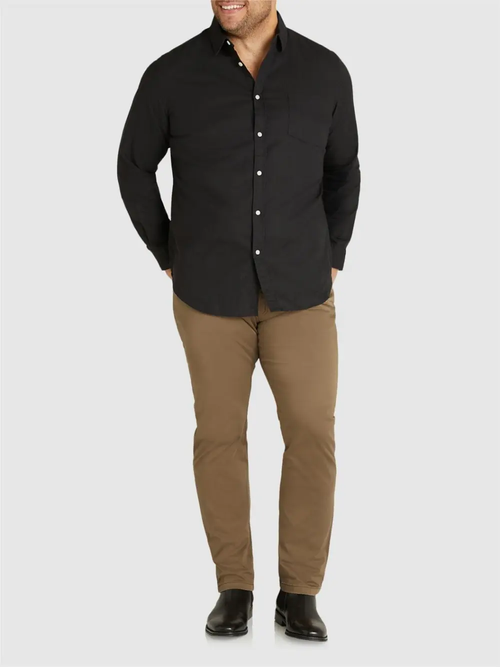 MUSTARD STRETCH CASUAL PANT