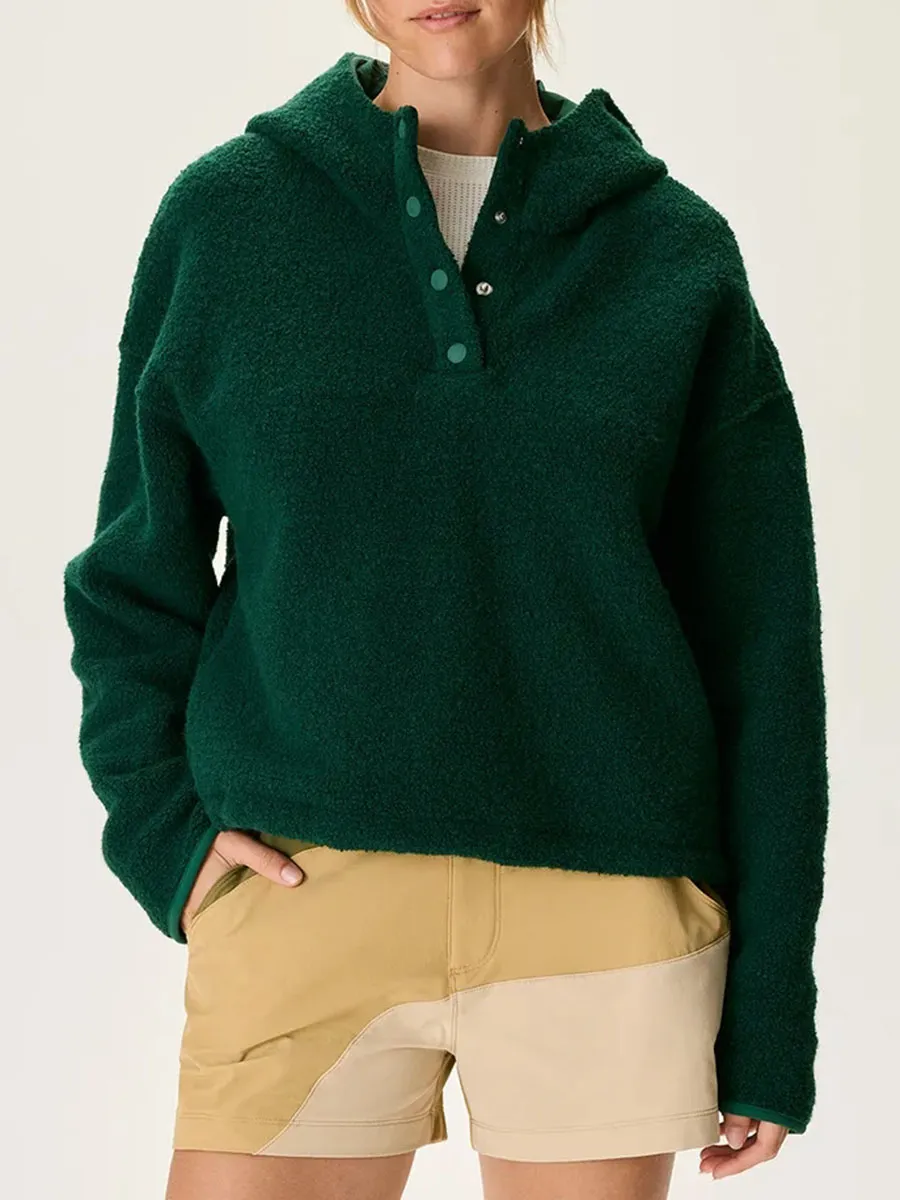 Fleece Cropped Pullover