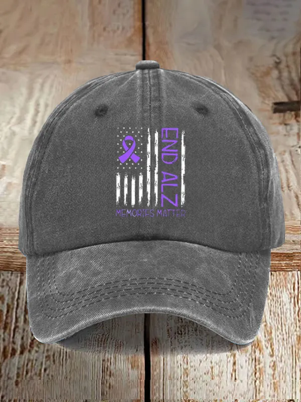 Memories Matter End ALZ Baseball Cap