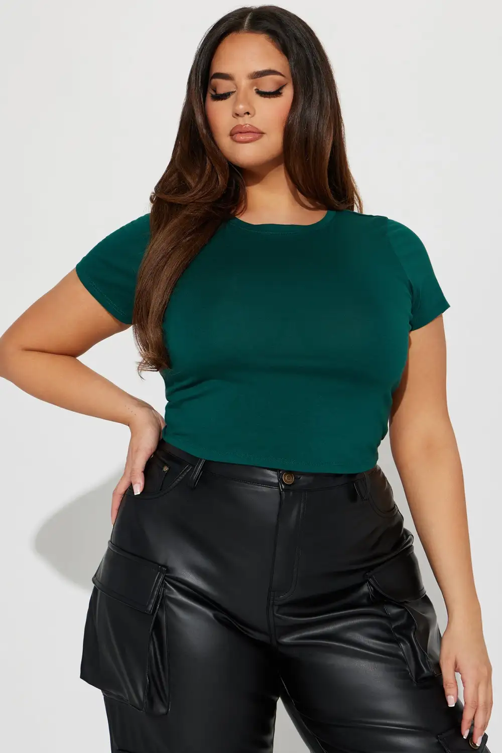 Judia Crew Neck Top - Hunter