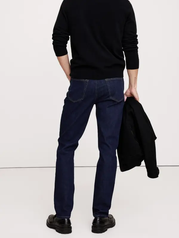 Men's  Medium Dark Wash Casual Fashion Jeans