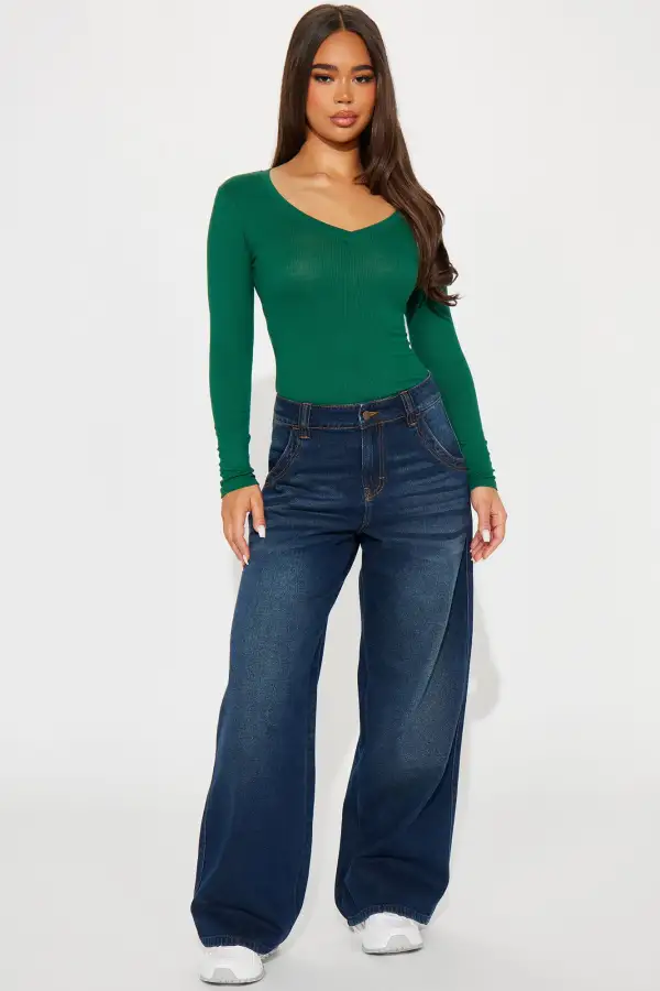 Elana Ribbed Top - Hunter