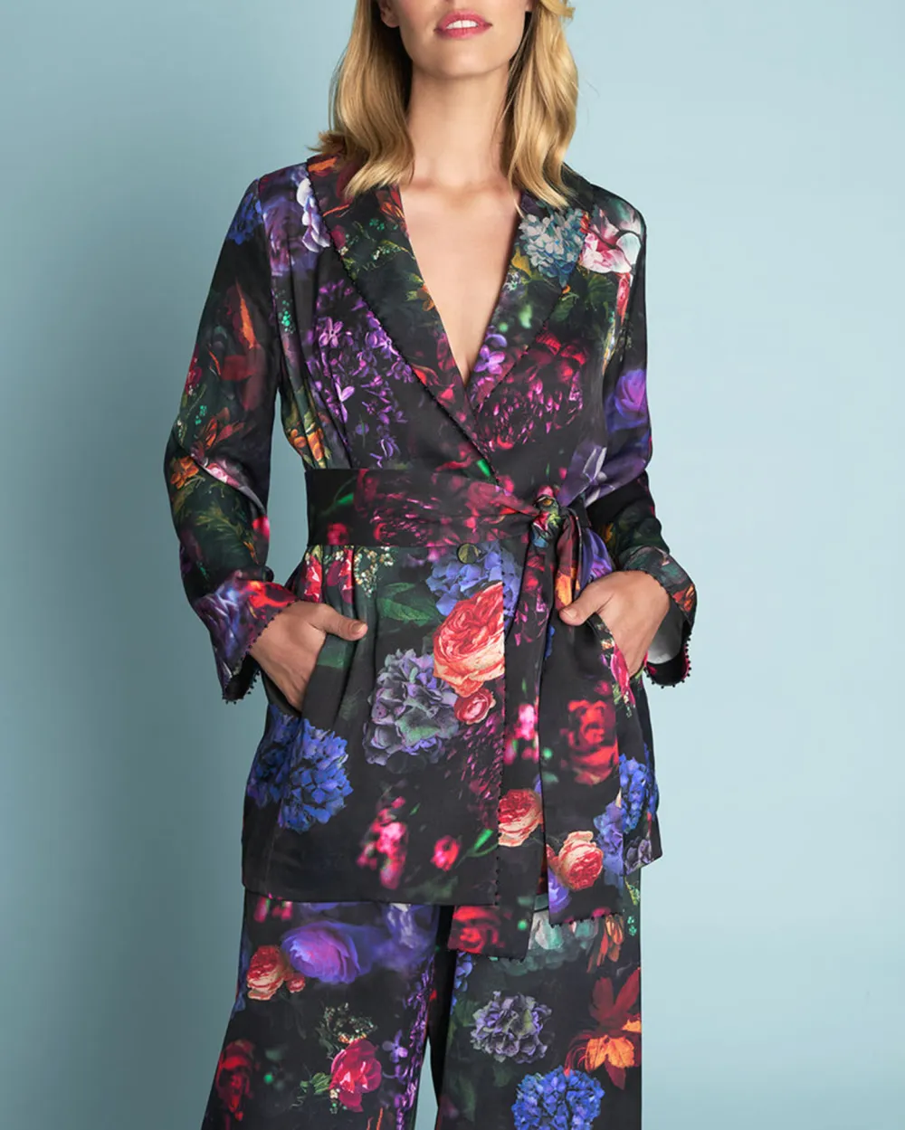 Printed Satin Jacket