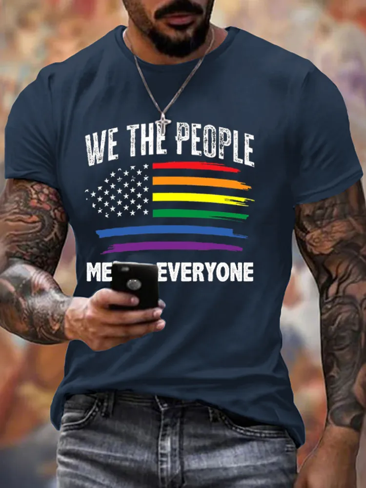 We The People Means Everyone USA LGBT Equality T Shirt
