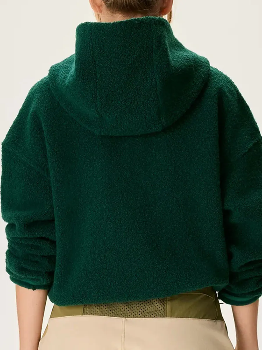 Fleece Cropped Pullover