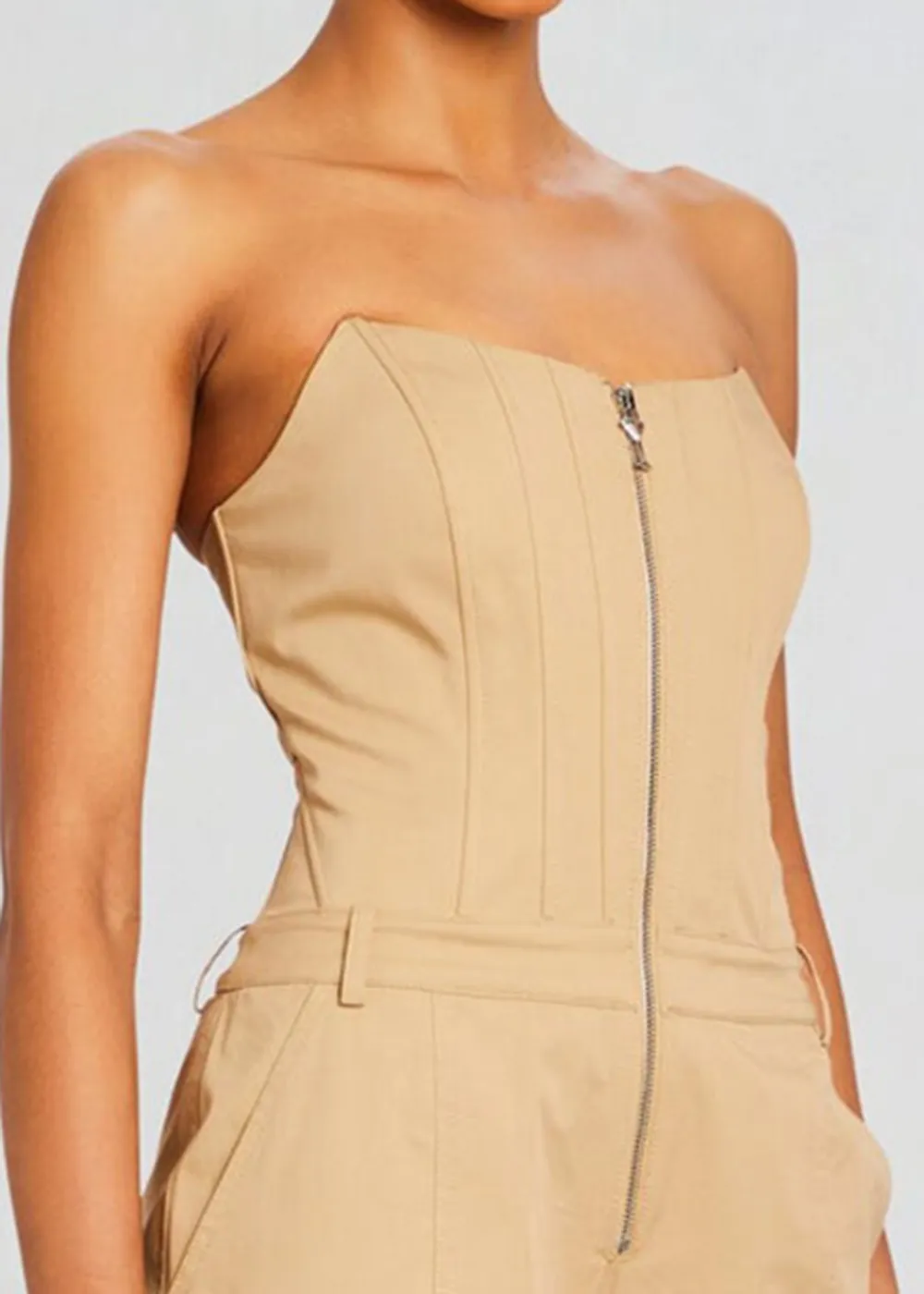 Cargo Zipper Jumpsuit