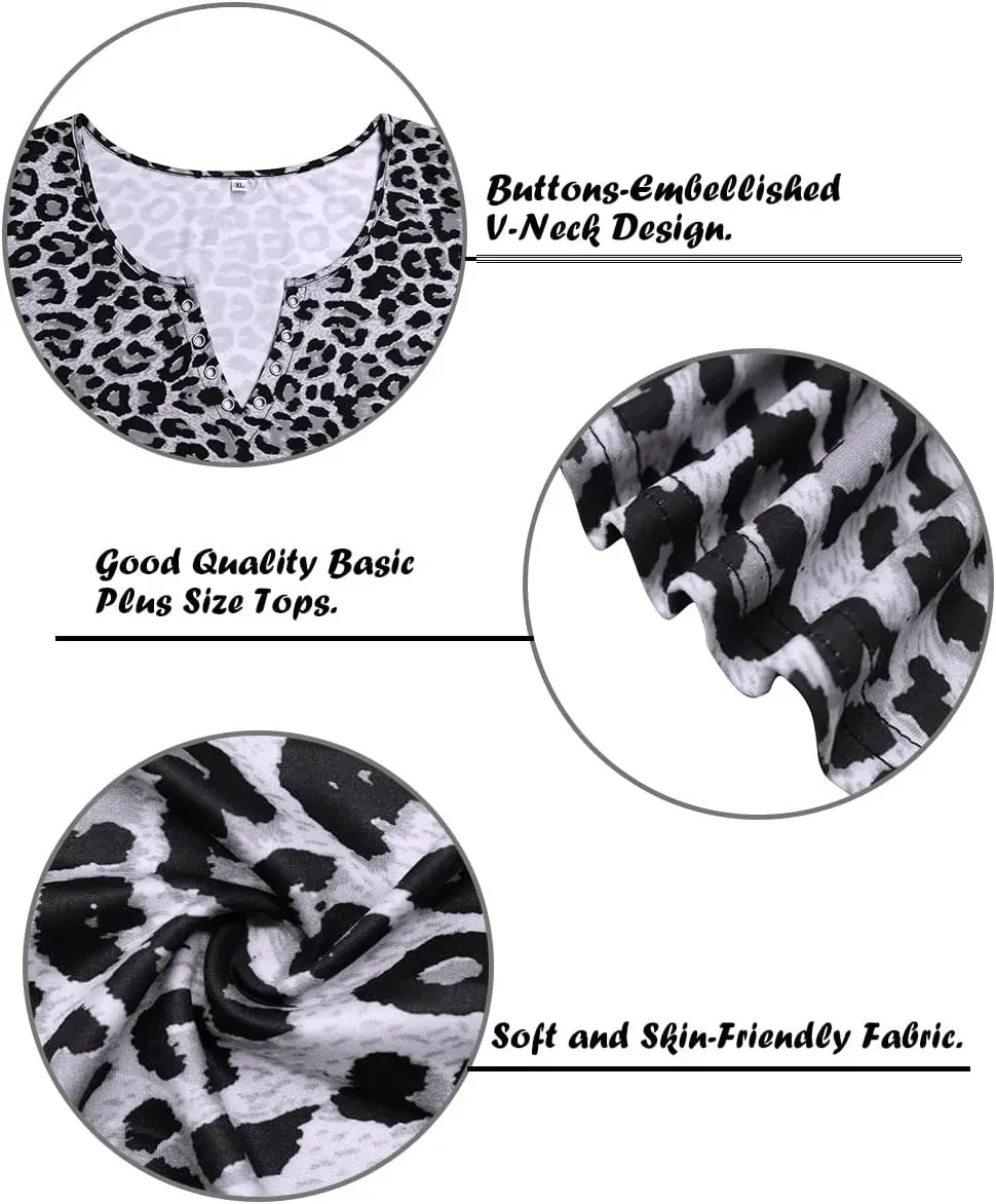 TIYOMI Plus Size T Shirt for Women Short Sleeve Tunic Cross Line Shirts Round Neck Tops Summer Blouse XL-5XL 14-28