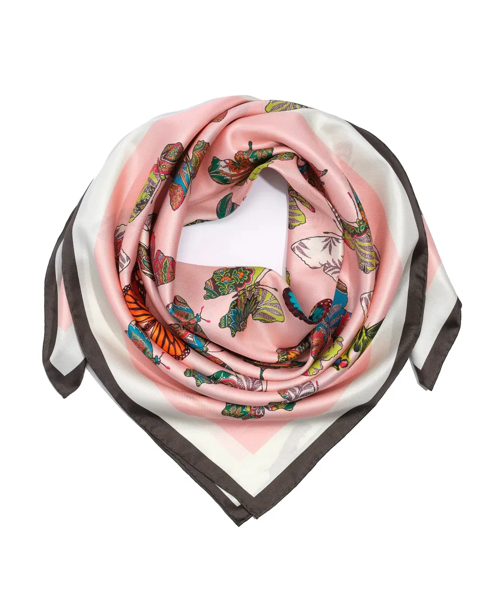 Multicolor  Art Graphic Silk Square Scar