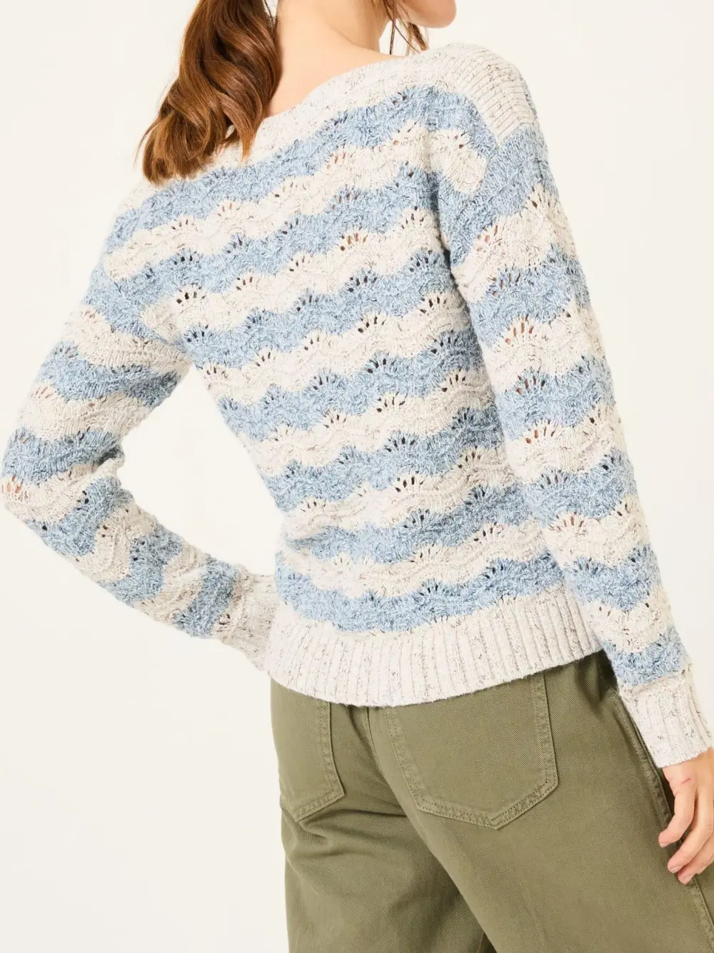 Texture Stripe Knitted Jumper