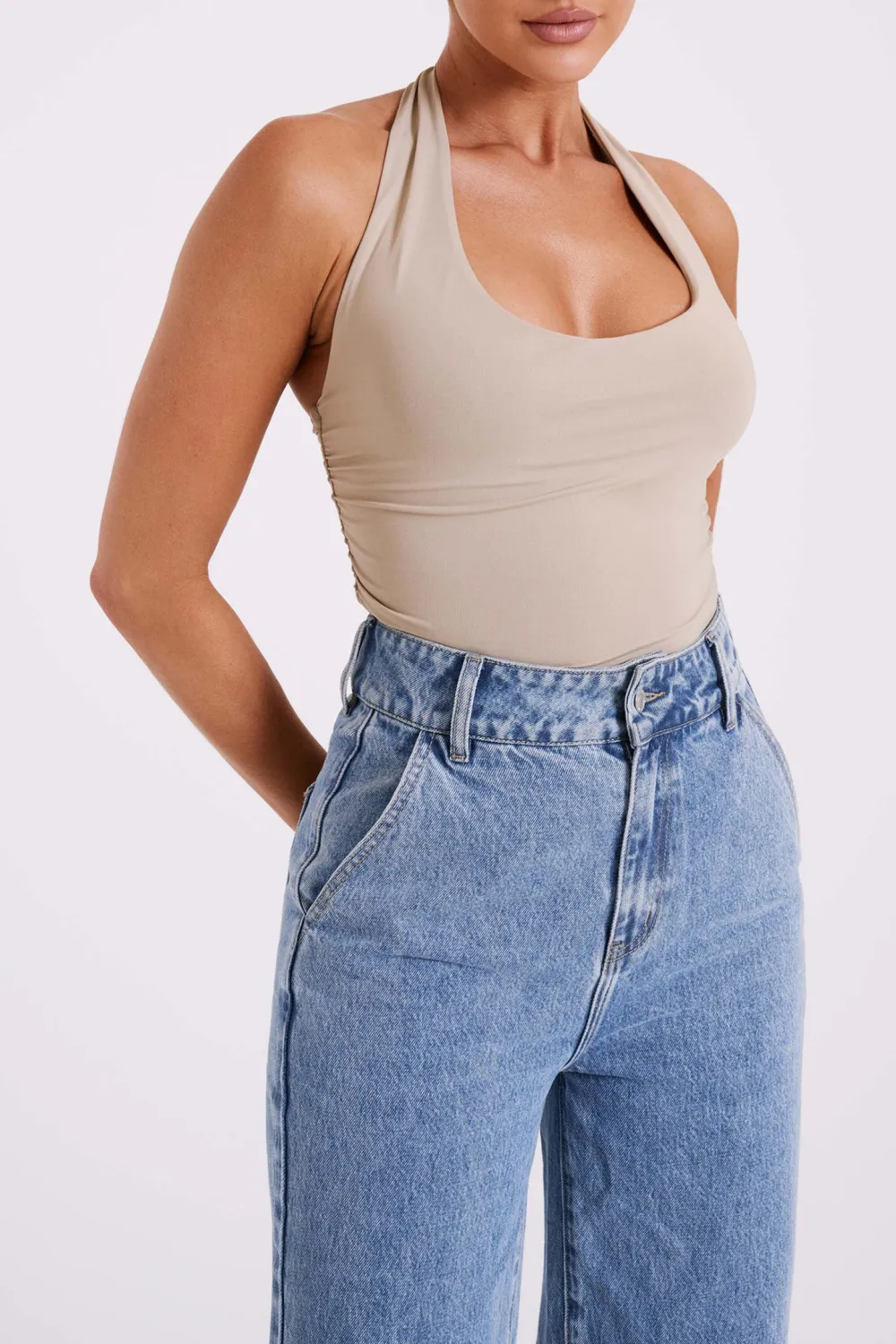 Recycled Nylon Halter Top