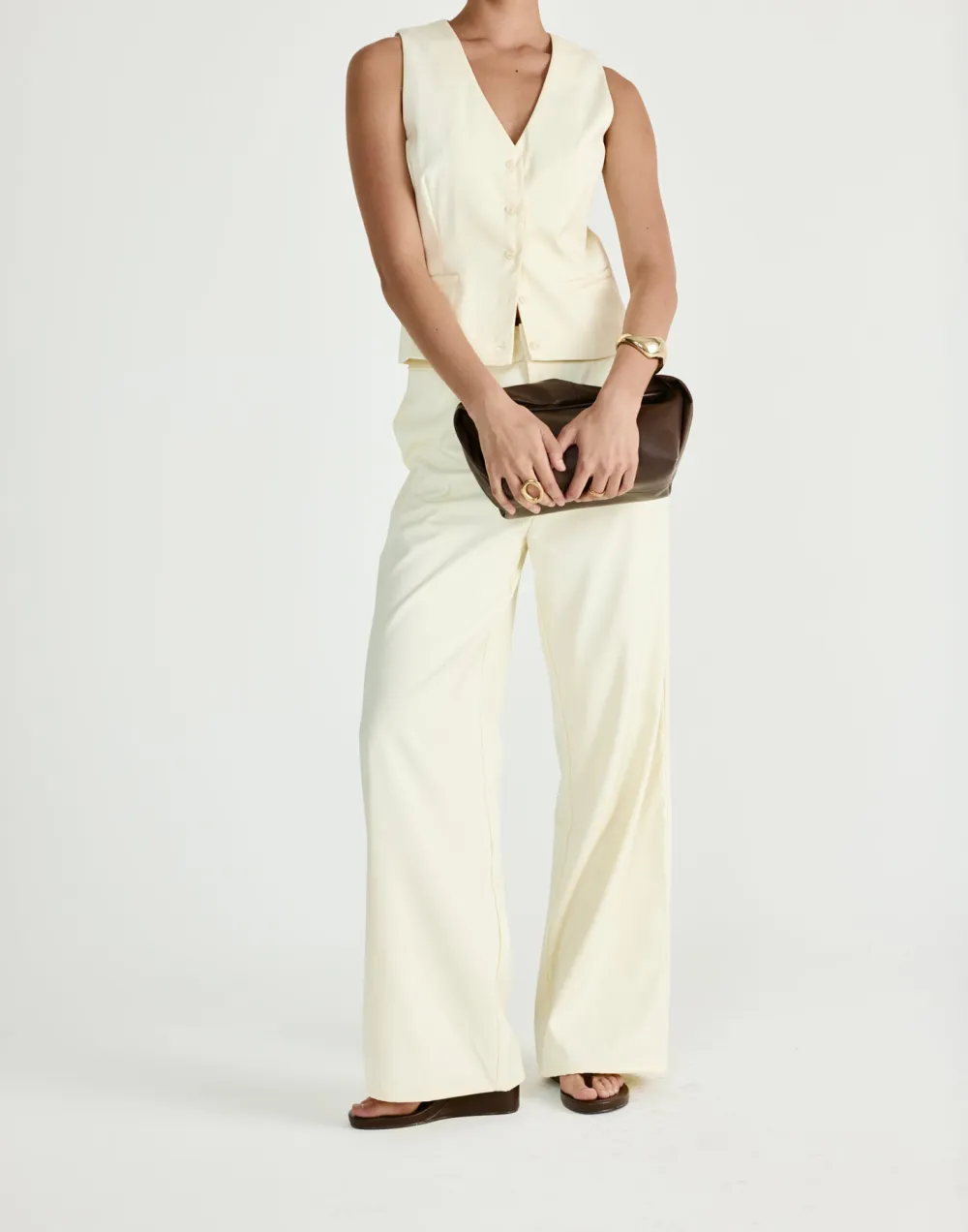 Business Casual Solid Color Trousers