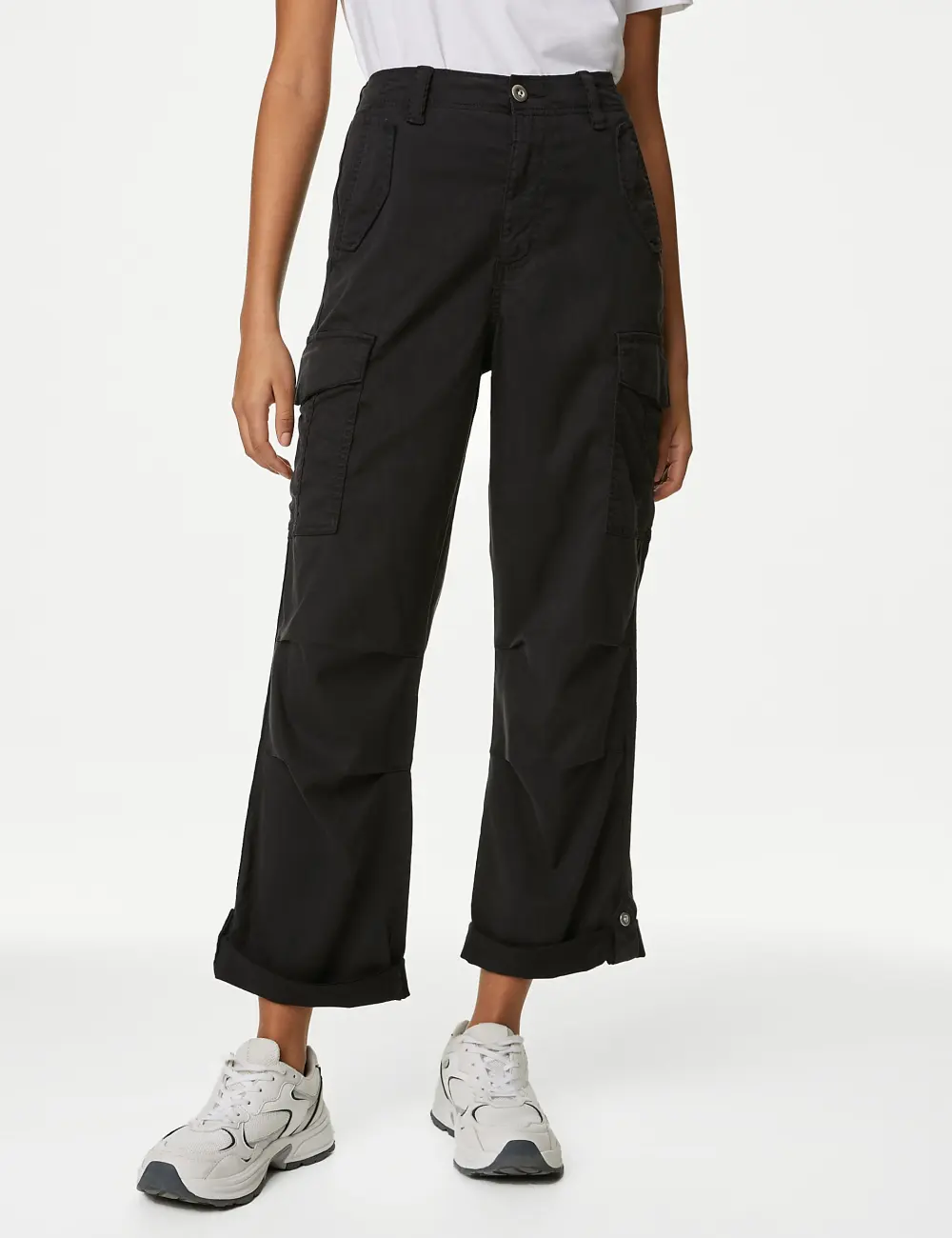 Tea Dyed Cropped Trousers