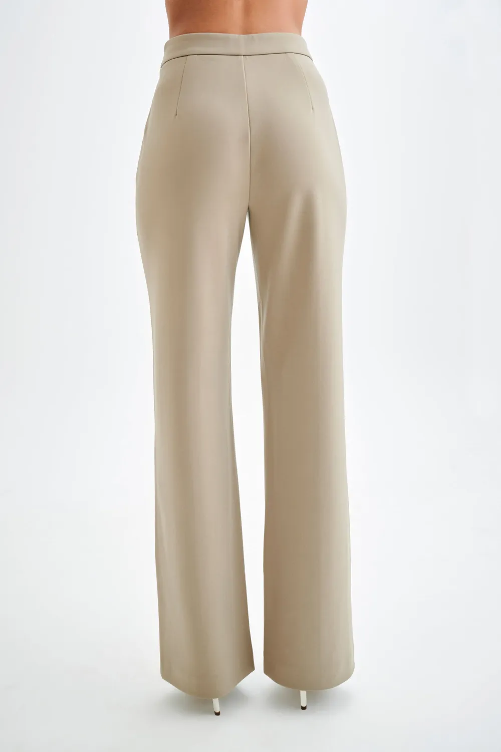 Pleated Wide Straight Leg Pants