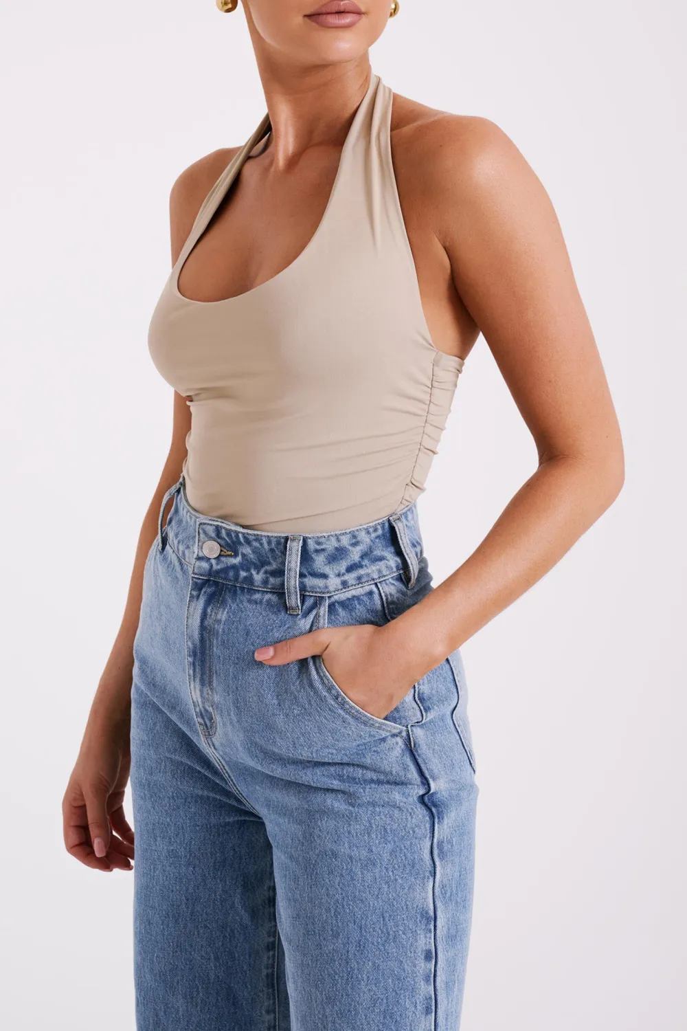 Recycled Nylon Halter Top