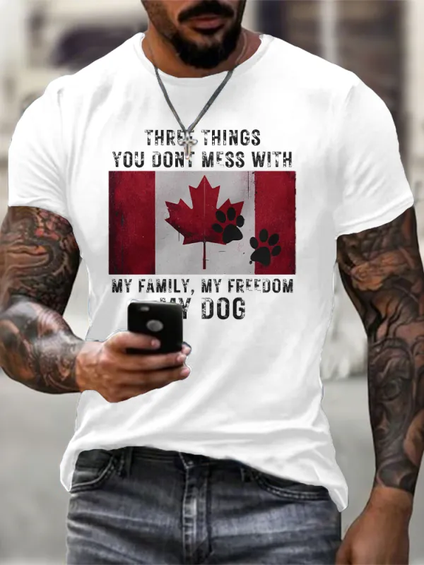 Men'S We Are Canada Strong We Will Never Yield To Tru.p T-Shirt