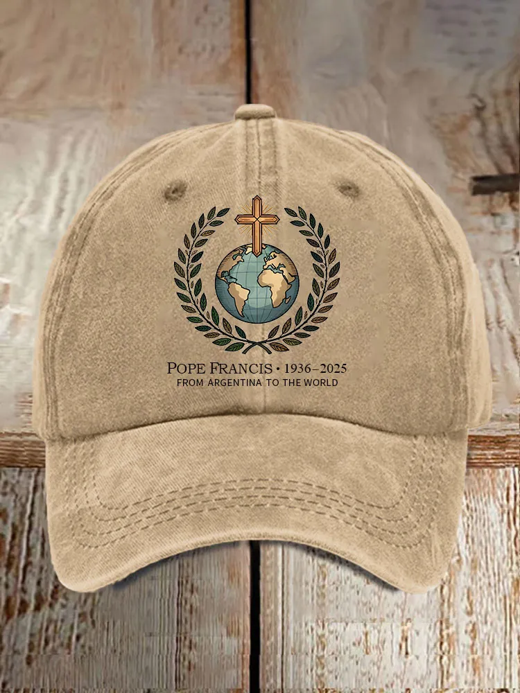 Men And Women's Pf 1936-2025 From Argentina To The World Washed Baseball Cap