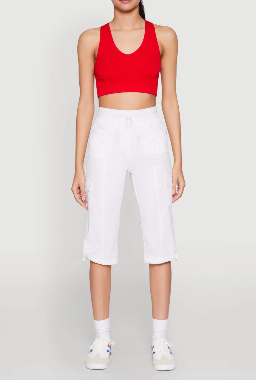 Drawstring Women's Cropped Pants
