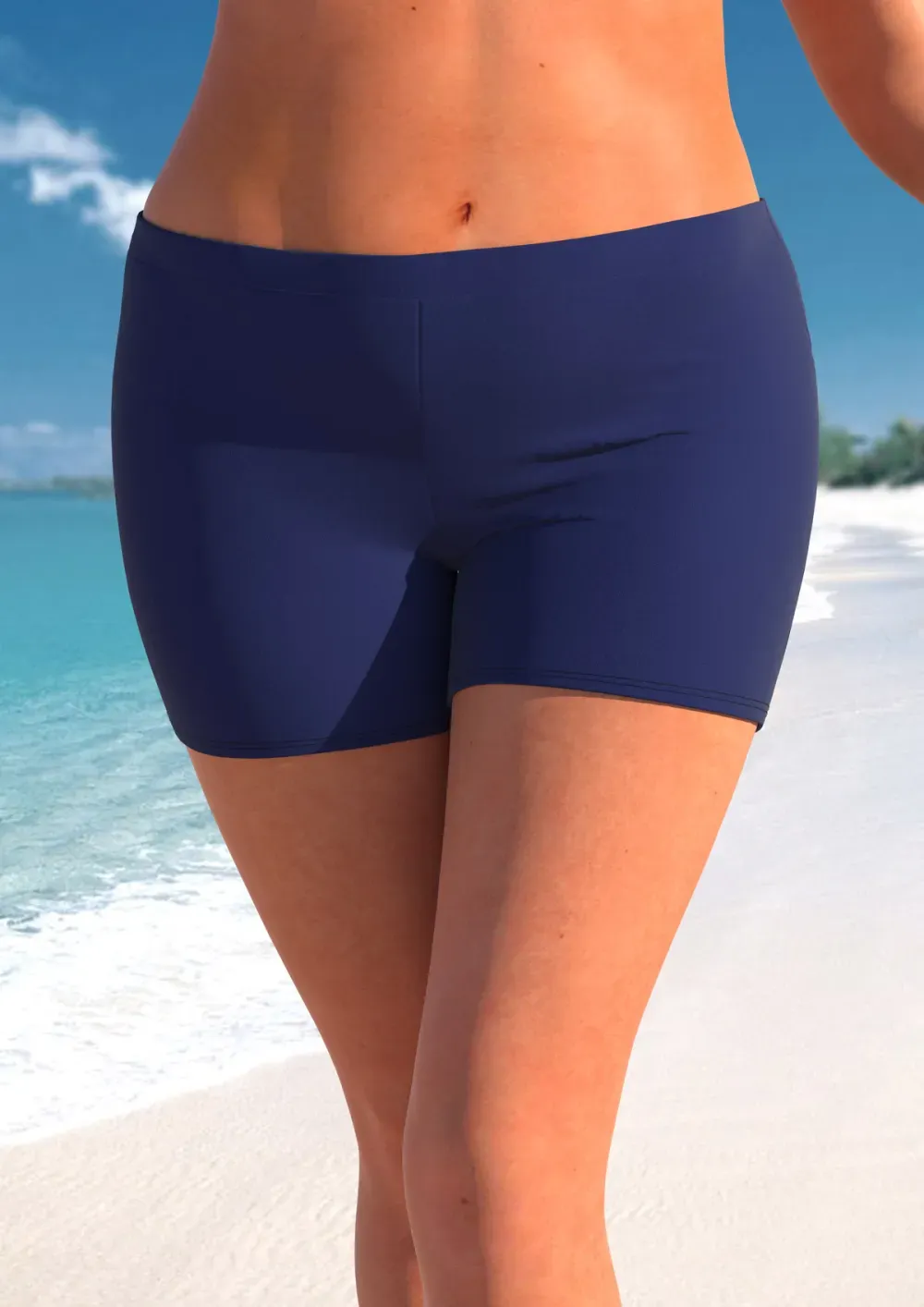 Navy Plus Size Tie Dye Print Tankini Set