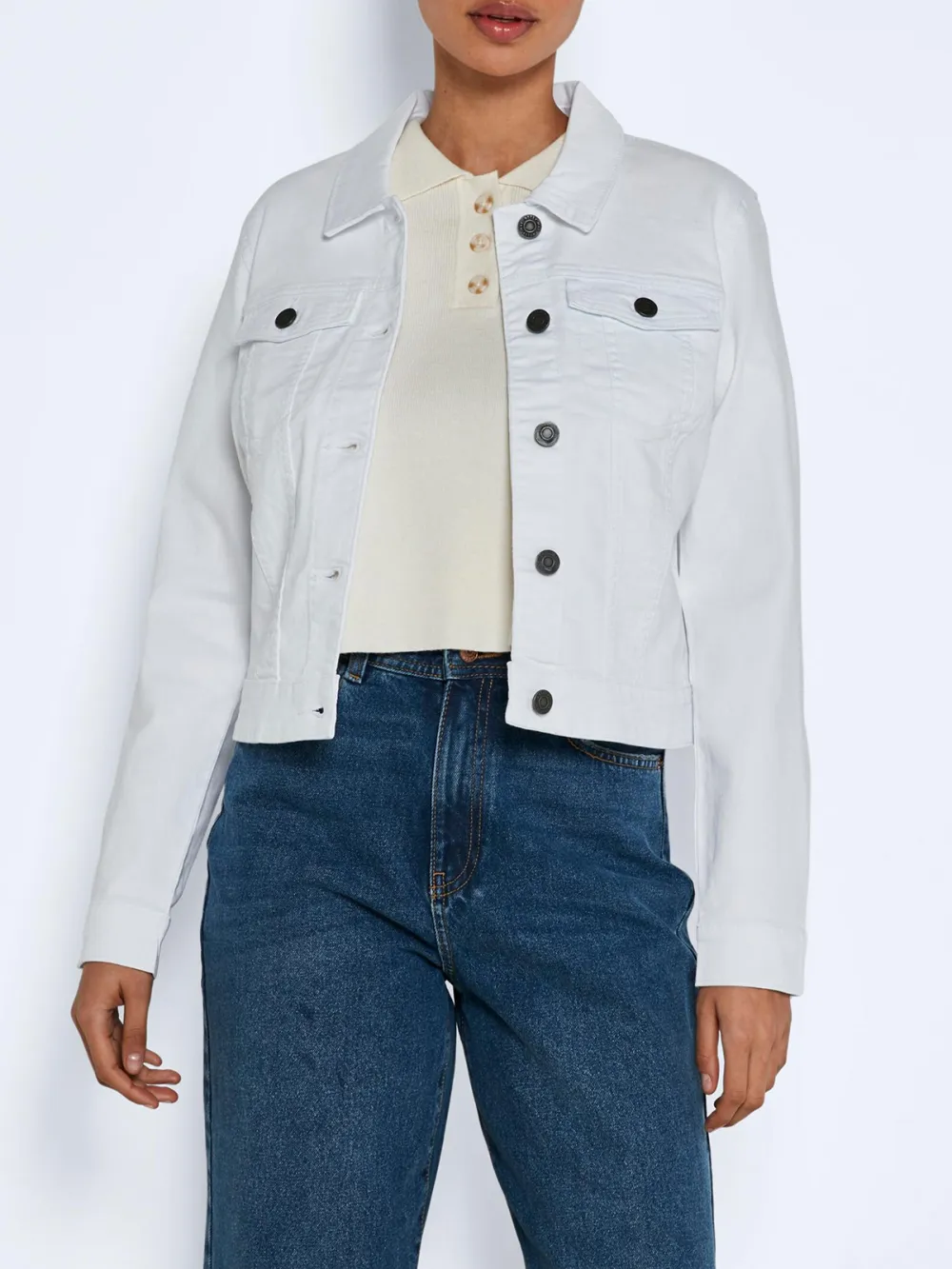 Plain Colored Between-Season Jacket