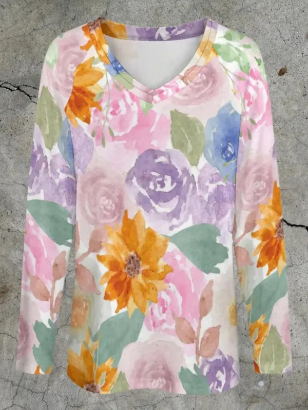 Dreamy Floral Long Sleeve Top