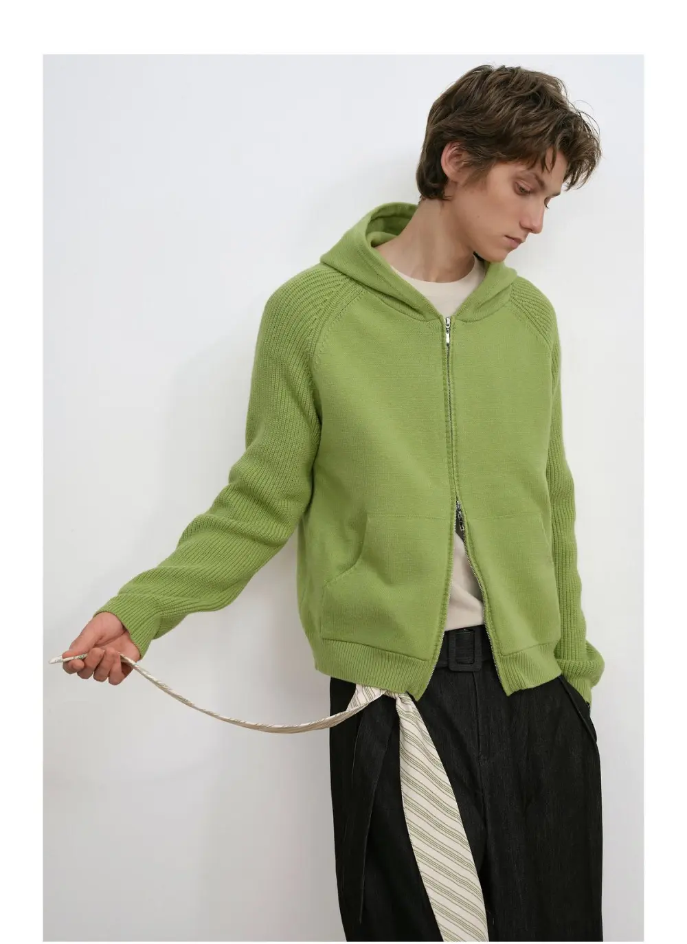 Multi-Color Anti-Pilling Loose And Simple Hooded Knitted Cardigan Sweater 2026, Fashionable, Trendy, Casual, Unisex, Versatile, And Preppy Style.