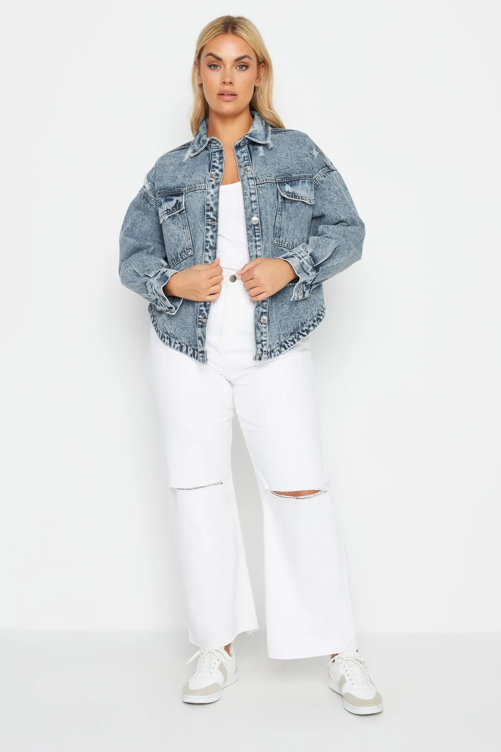 YOURS Curve Blue Western Denim Jacket
