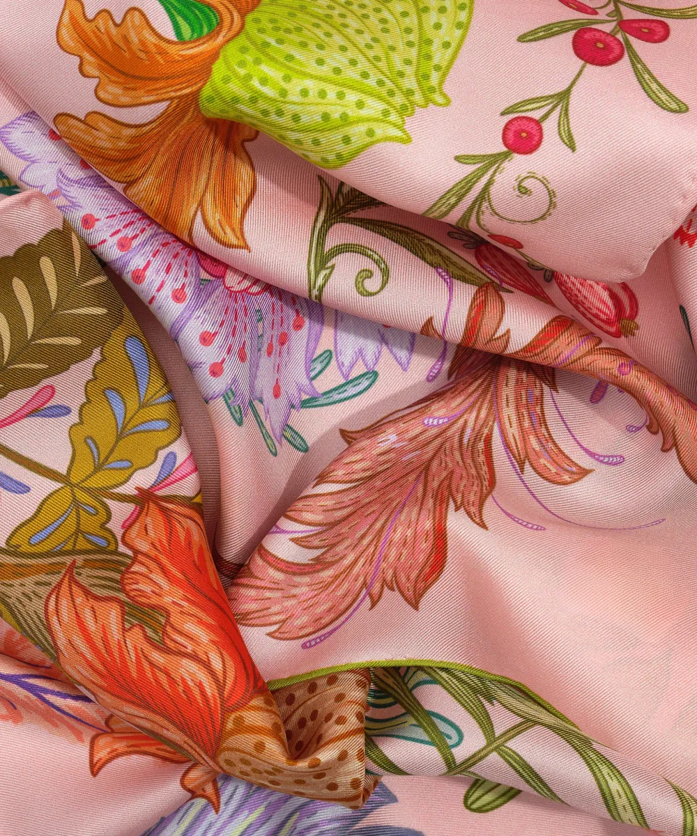 Art Graphic Casual Style Silk Oblong Scarf