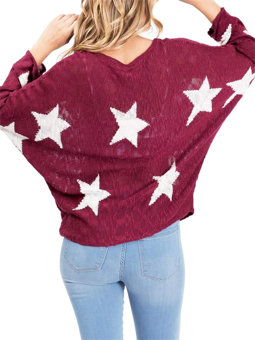 Star Long Sleeve Knit Top