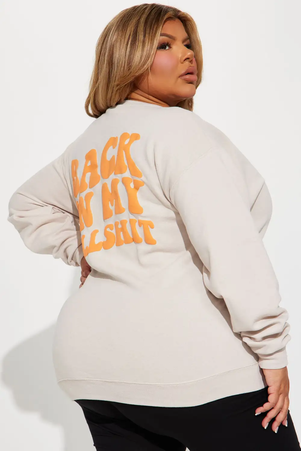 Back On My Bullsh*t Sweatshirt - Sand