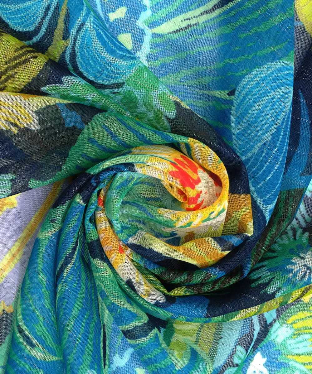 Art Graphic Casual Style Sarong Wrap