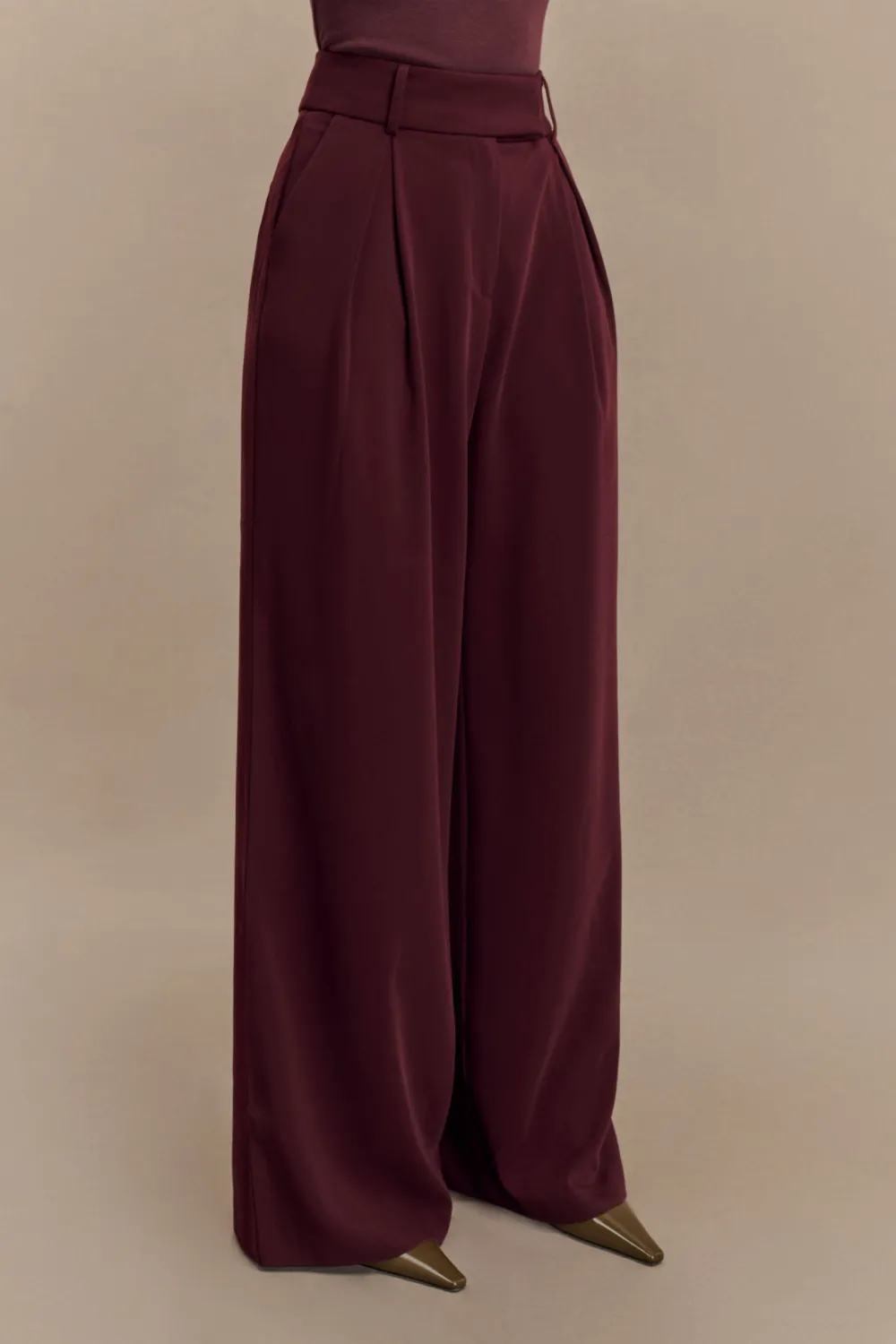 Pleated Wide Leg Loose Pants