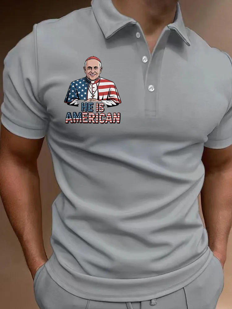Men's He Is America Polo Shirt