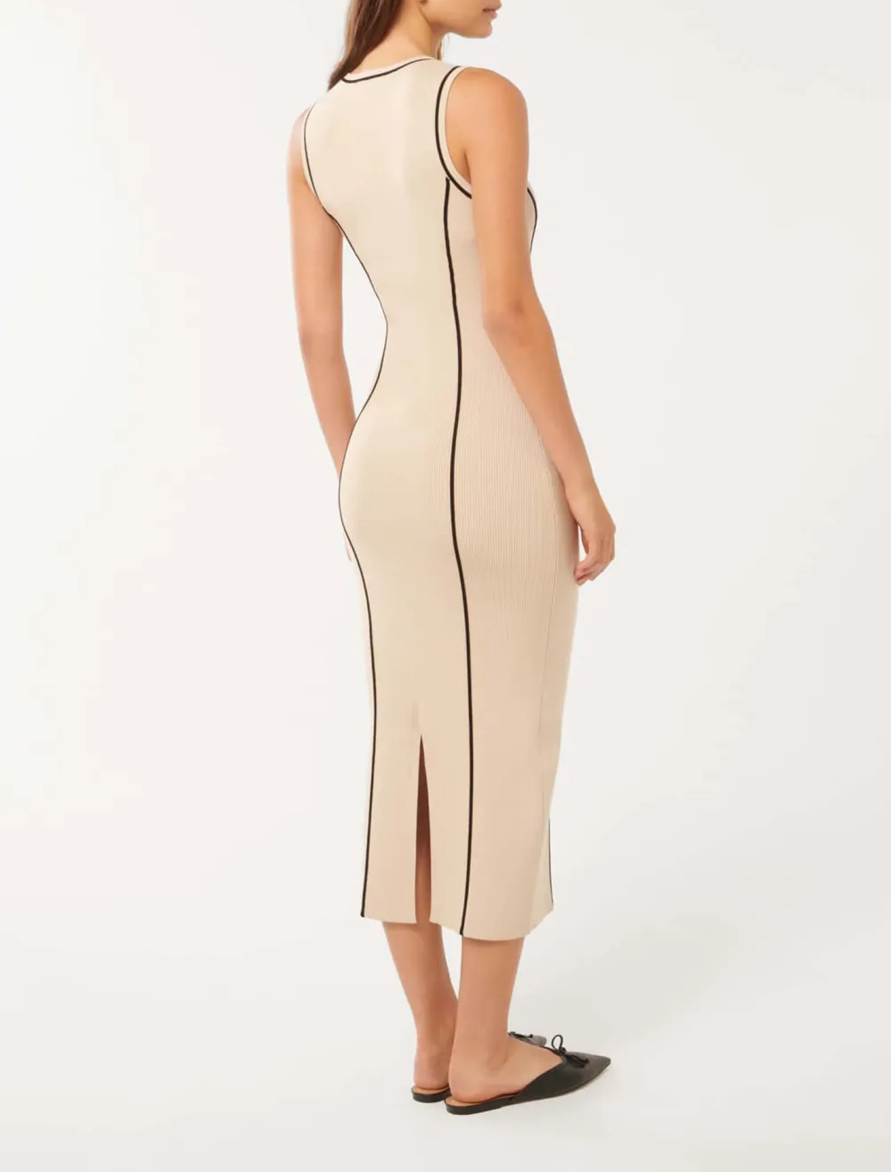 Tipped Midi Dress