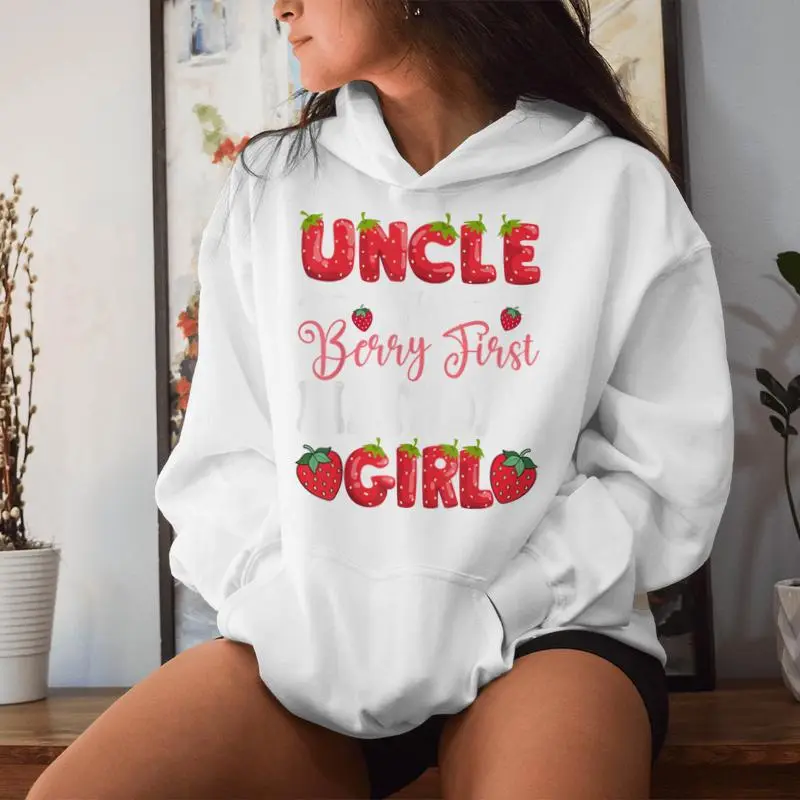 Uncle Of Berry First Birthday Girl Strawberry 1St Bday Women Hoodie