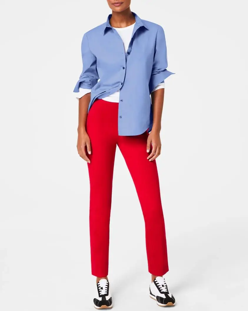 Ponte Slim Straight Pant