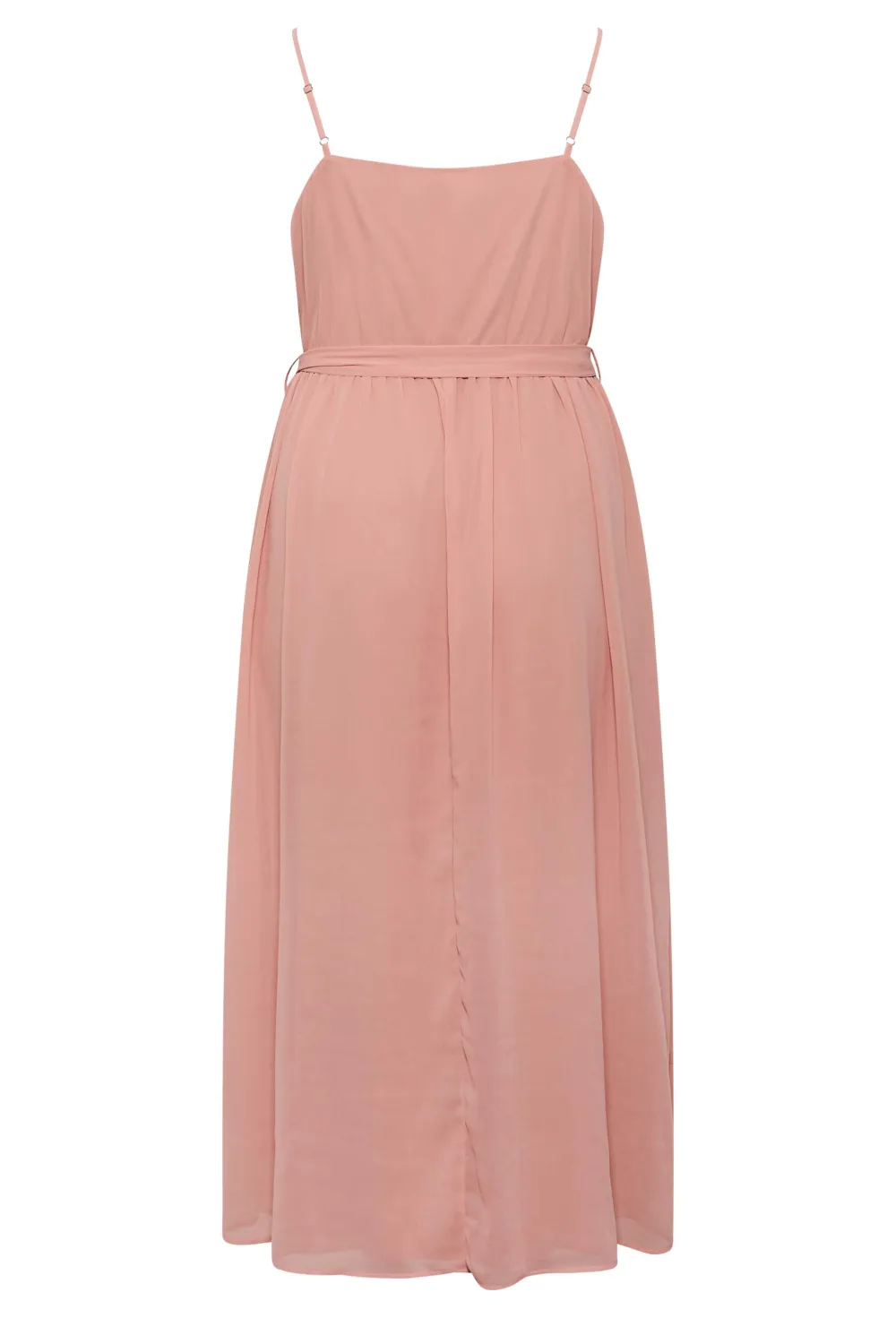 YOURS LONDON Curve Pink Ruffle Wrap Dress