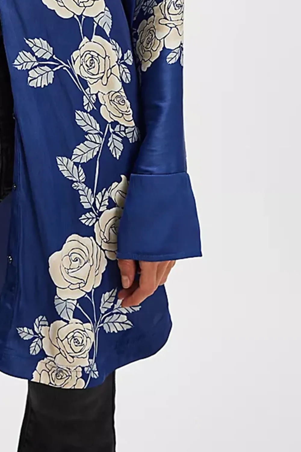 Floral Print Button Front Shirt