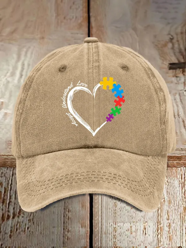 Autism Awareness Print Baseball Cap