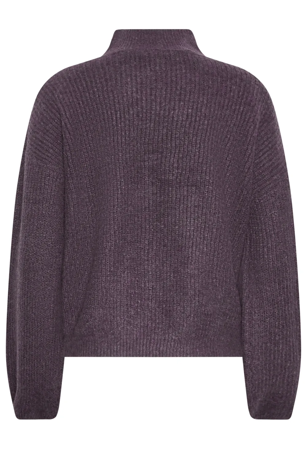 LTS Tall Grey Funnel Neck Knitted Jumper