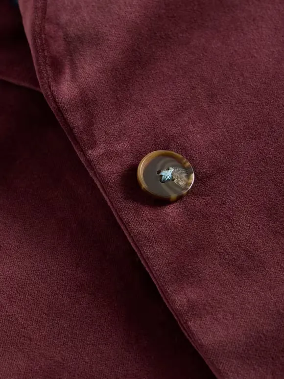 Organic Cotton Velvet Blazer