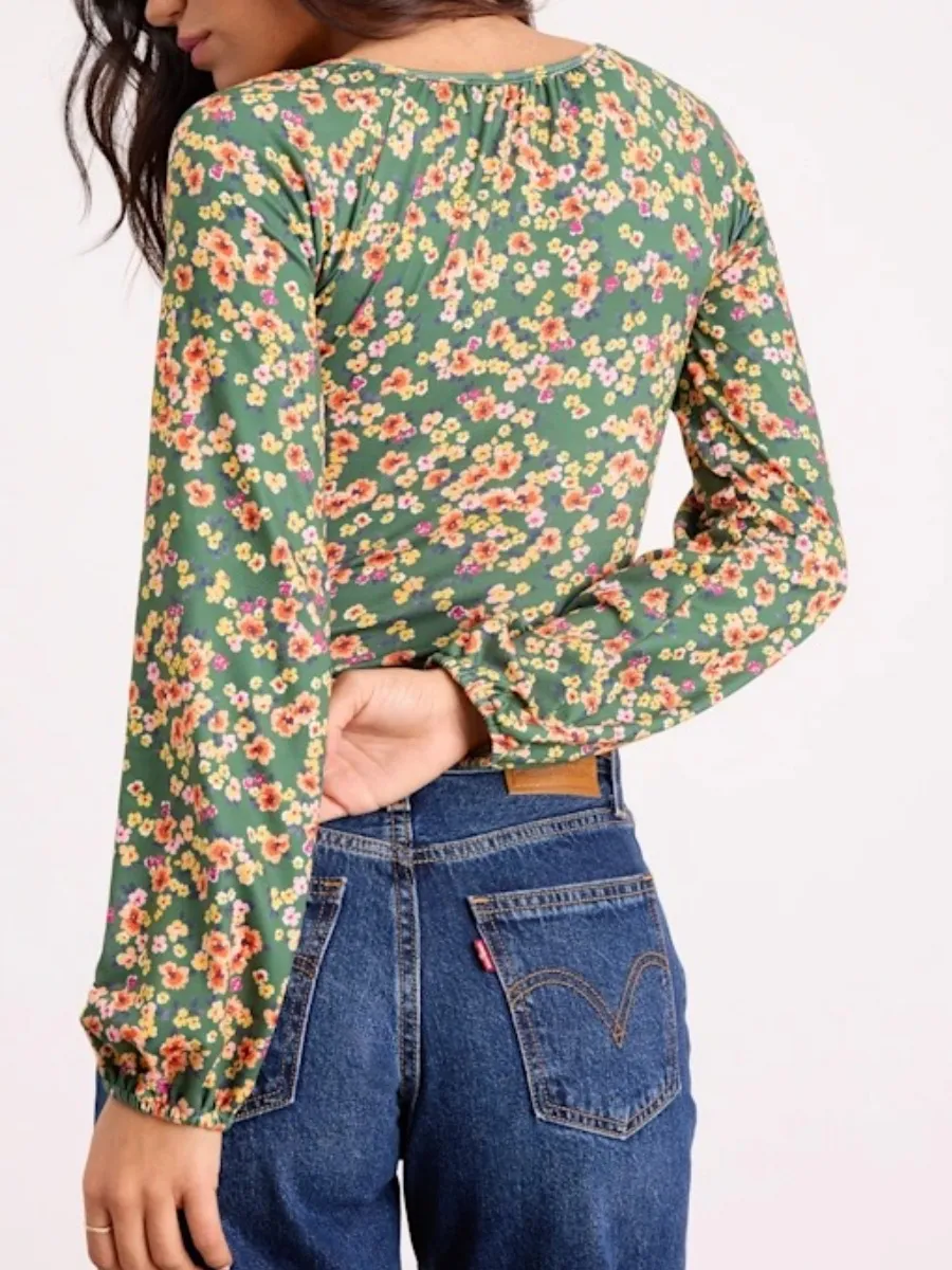 Floral Long Sleeve Bodysuit