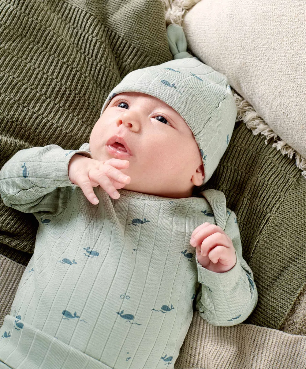 Whale Outfit Set (3 Piece) - Green