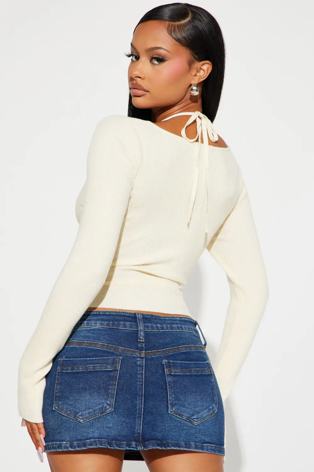 Opal Sweater Top - Cream