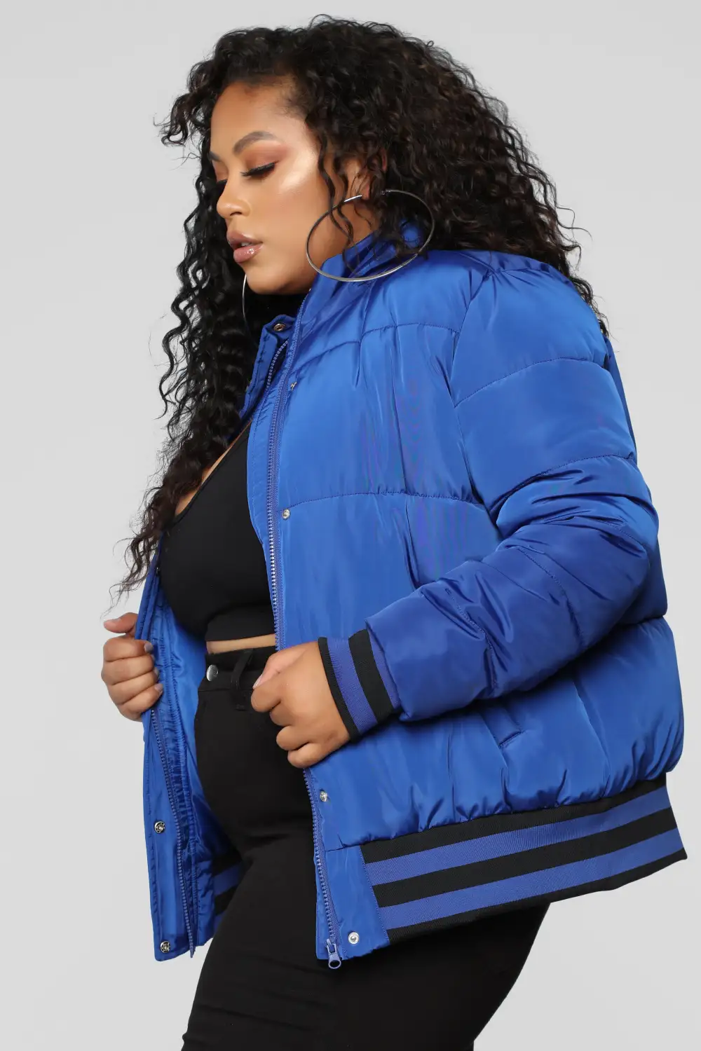 Mrs. Jackson Puffer Jacket - Royal Blue