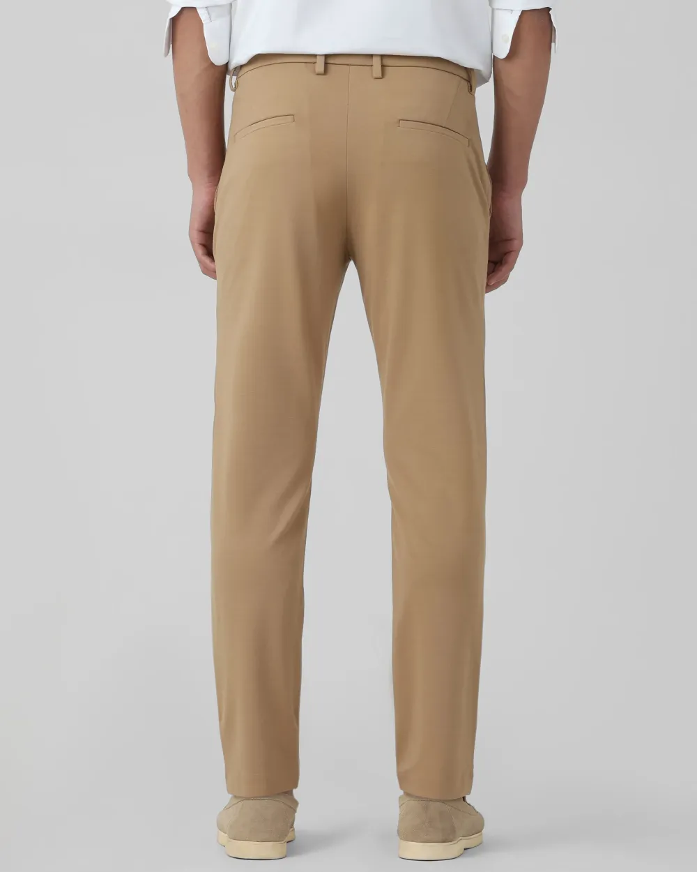 Classic Daily Slim-Fit Straight-Leg Khaki Trousers